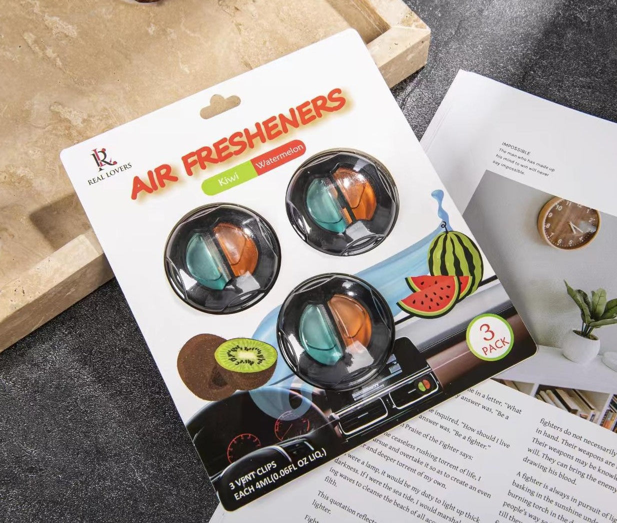 Car Air Refreshners Kiwi / Watermelon